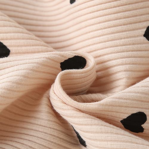 Baby Girl 3PC Outfit Set (Apricot, 3-6 Months)