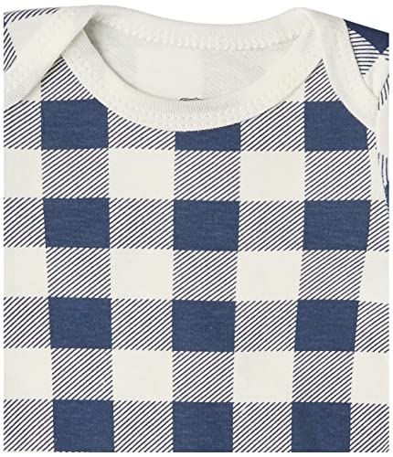 Hudson Baby Cotton Long-sleeve Bodysuits - Burgundy Football