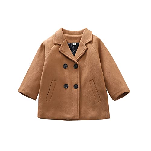 Cozy Wool Double Breasted Toddler Trench Coat