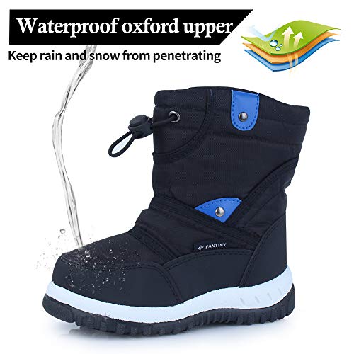 Waterproof Winter Snow Boots for Kids – Black