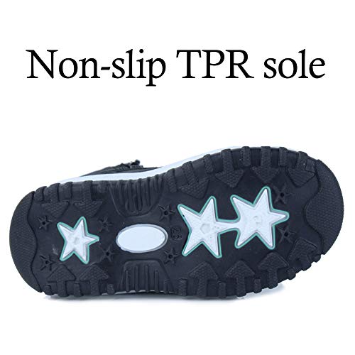 Waterproof Winter Snow Boots for Kids – Black