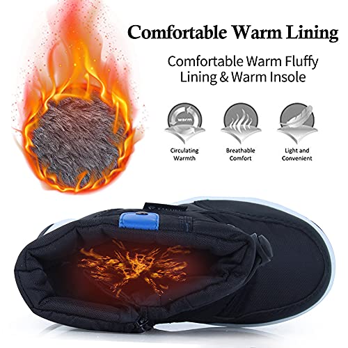 Waterproof Winter Snow Boots for Kids – Black