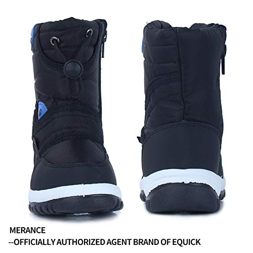 Waterproof Winter Snow Boots for Kids – Black