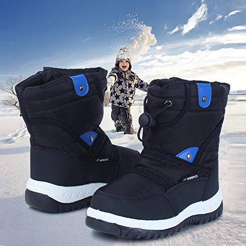 Waterproof Winter Snow Boots for Kids – Black