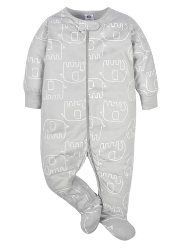 Gerber 4-Pack Unisex Baby Animal Footie Pajamas