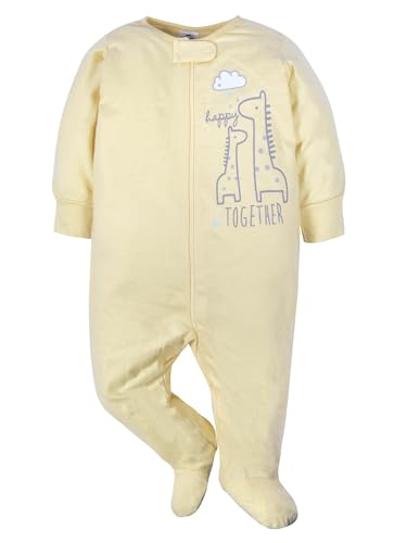 Gerber 4-Pack Unisex Baby Animal Footie Pajamas