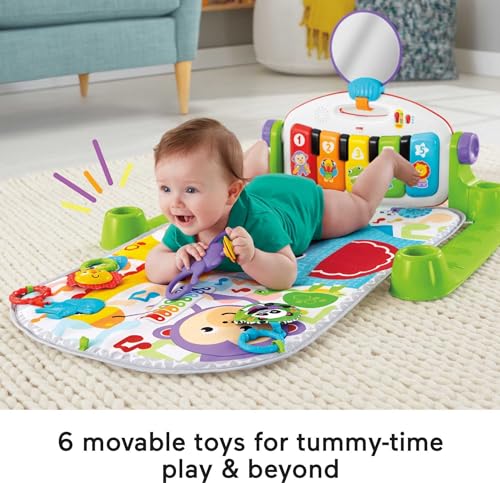 Fisher-Price Baby Playmat with Interactive Piano Gym