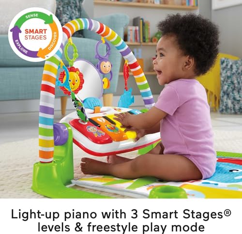 Fisher-Price Baby Playmat with Interactive Piano Gym
