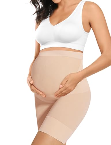 Maternity Shapewear Dress - Nude, Size M