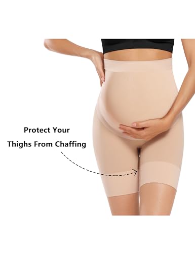 Maternity Shapewear Dress - Nude, Size M