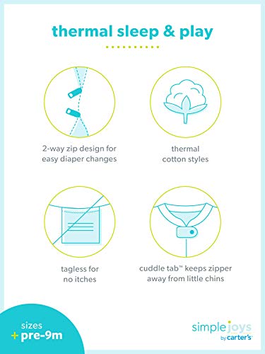 Carter's Baby 2-Way Zip Footed Sleepers, 2-Pack