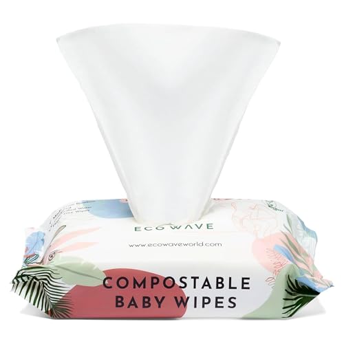 100% Biodegradable Bamboo Baby Wipes, Hypoallergenic - 768 Count