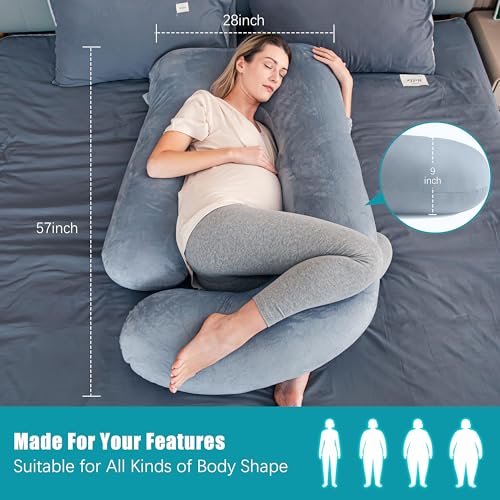 Cute Castle U-Shape Maternity Pillow - Jumbo 57 Inch