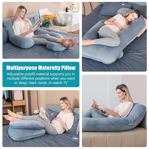 Cute Castle U-Shape Maternity Pillow - Jumbo 57 Inch