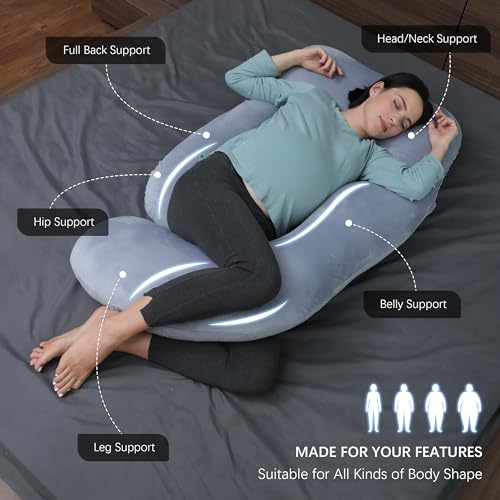 U-Shaped Pregnancy Pillow for Maternity Comfort