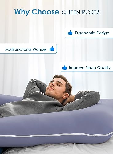 QUEEN ROSE U-Shaped Maternity Pillow for Sleep
