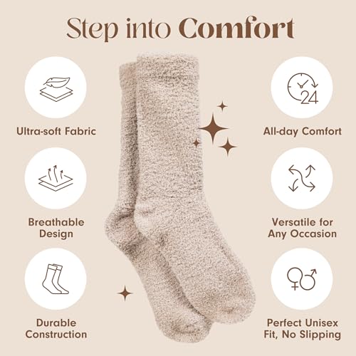 Ultra-Luxe Fuzzy Cozy Sleep Socks for Everyone
