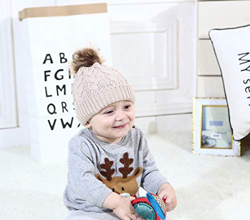 Cozy Knit Baby Beanie Hat Set for Toddlers