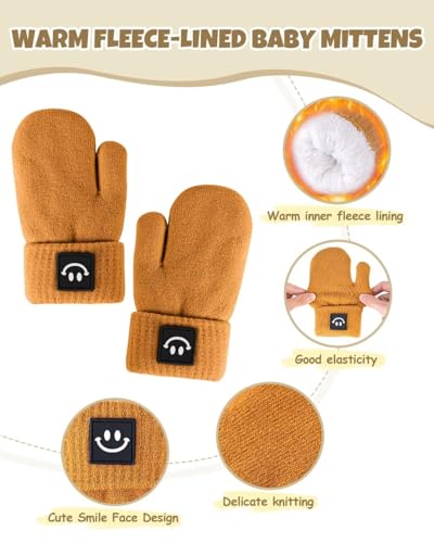 Toddler Winter Beanie, Mittens, and Scarf Set