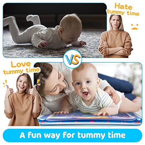 Inflatable Tummy Time Water Play Mat for Babies