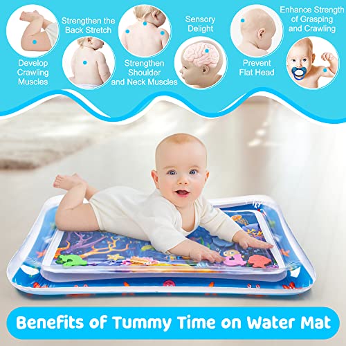 Inflatable Tummy Time Water Play Mat for Babies
