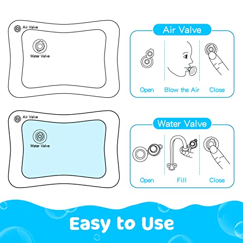 Inflatable Tummy Time Water Play Mat for Babies