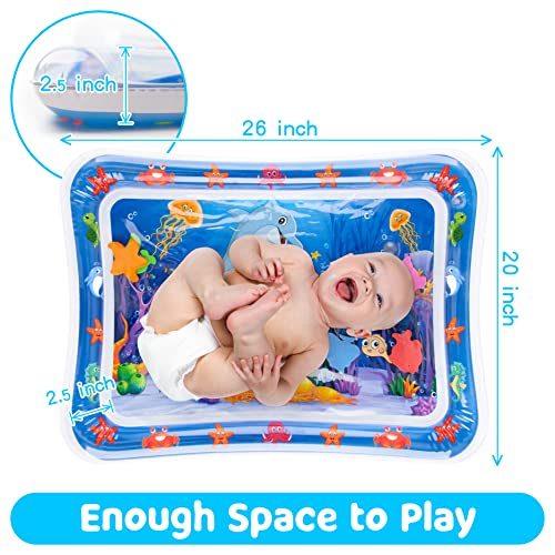 Inflatable Tummy Time Water Play Mat for Babies