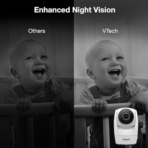 VTech Upgraded Smart WiFi Baby Monitor VM901, 5-inch 720p Display, 1080p Camera, HD NightVision