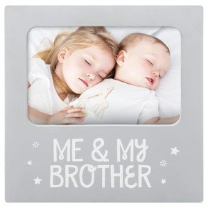 Sibling Keepsake Picture Frame, Gender Neutral Nursery Decor