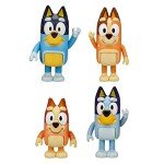 Bluey Family Poseable Figures 4-Pack Set
