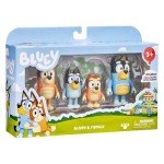 Bluey Family Poseable Figures 4-Pack Set