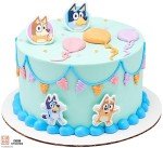 Bluey Cupcake Decorations - 24 Fun 3D Toppers