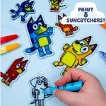Bluey Suncatchers Art Kit for Kids
