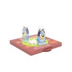 Bluey Heeler Home & 4WD Magnetic Playset