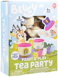 Bluey Wooden Tea Set with Paint & Stickers