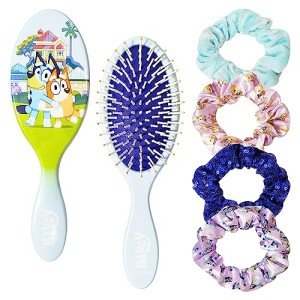 Bluey Detangling Brush & Elastic Scrunchies Set
