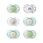 Tommee Tippee Glow-in-the-Dark Pacifiers, 6 Pack