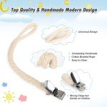 Pokipaw 6-Pack Baby Pacifier Clips – Modern & Unisex