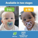 Dr. Brown's Glow-in-the-Dark Baby Pacifiers, 2 Pack