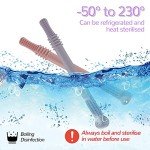 Silicone Teether Tube Chew Toy Set for Babies