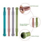 Silicone Teether Tube Chew Toy Set for Babies