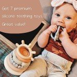 Moonkie Soft Teething Toy Stacking Ring Set