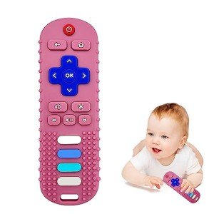 Robbear Silicone Teething Toy for Babies - Pink