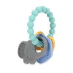 Nuby Chewy Charms Key Silicone Teether - Neutral
