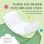 Organic Cotton Baby Diaper Liners - 20 Count