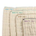 OsoCozy Organic Cotton Prefold Cloth Diapers - Large