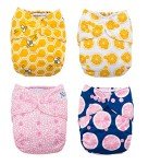 Bee's Knees 4-Pack Cloth Pocket Diapers Set