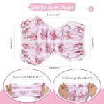 Babygoal Girl Swim Diapers, Reusable Adjustable 3 Pack