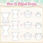 Babygoal Girl Swim Diapers, Reusable Adjustable 3 Pack