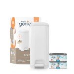 Diaper Genie Select Pail Gift Set – White